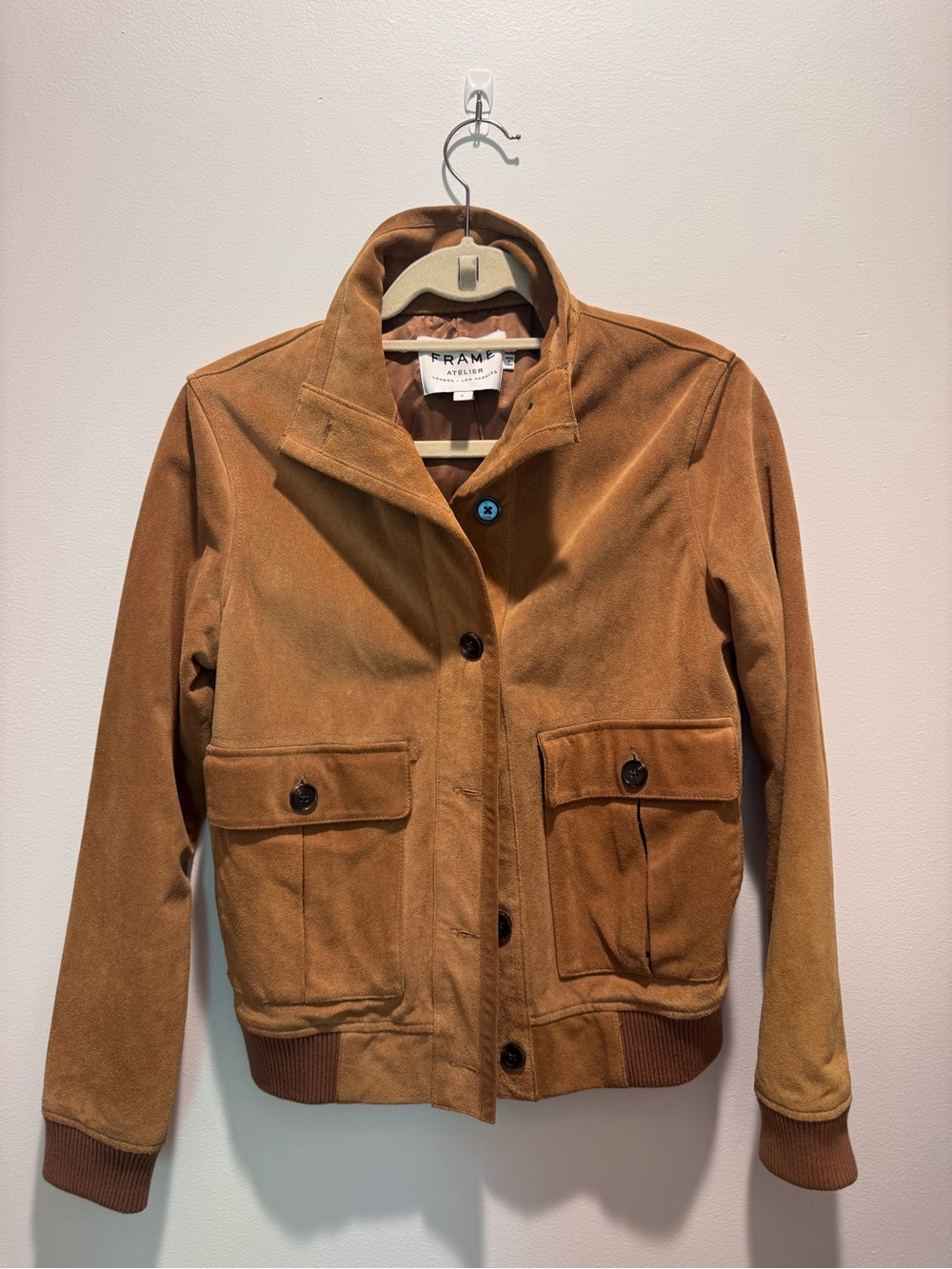 Frame Atelier Suede Bomber Jacket
